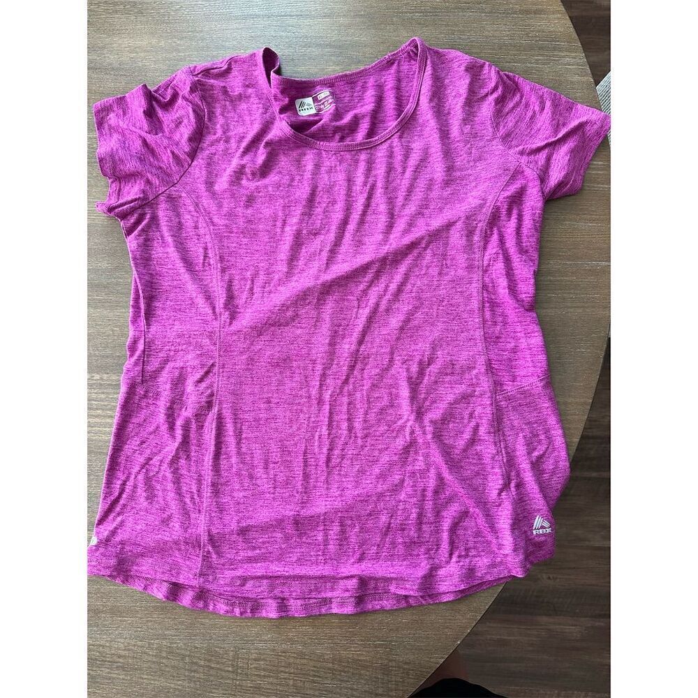 RBX Women's Activewear T-Shirt Pink Heather XL Moisture-Wicking Quick-Drying
